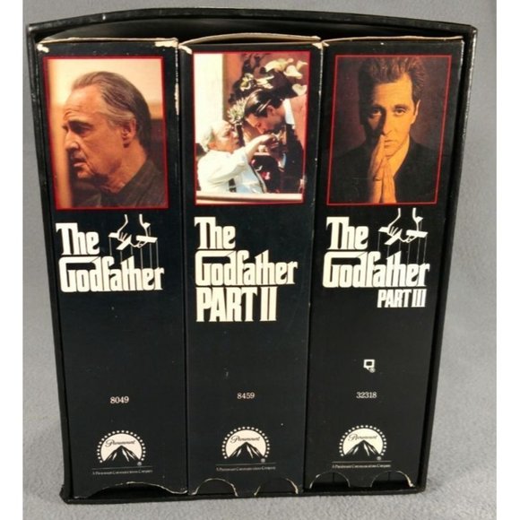 THE GODFATHER COLLECTION COMPLETE TRILOGY VHS 6 TAPE BOX SET VGUC ANB - Picture 4 of 5